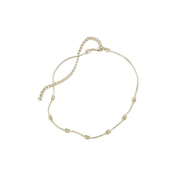 CHANEL Metal Necklaces Women's Gold