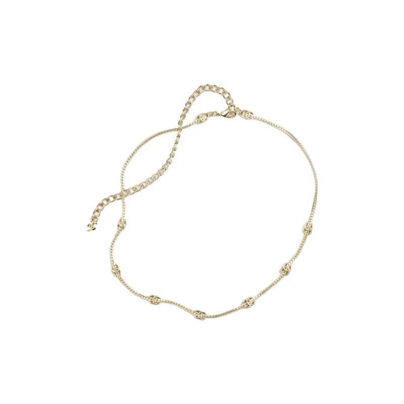 CHANEL Metal Necklaces Women's Gold-0