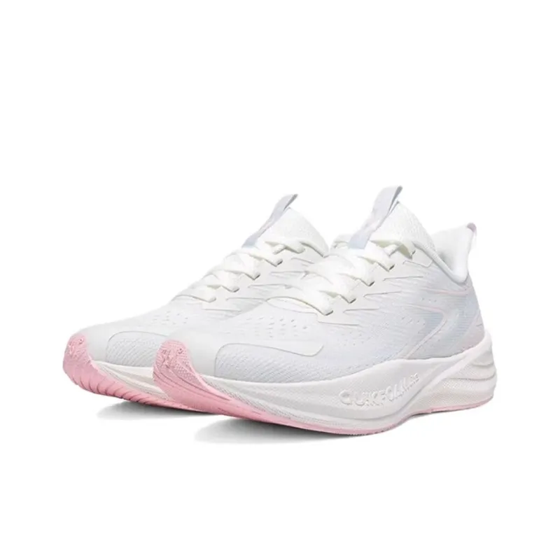 361° Breathable Slip Resistant Low Top Casual Running Shoes Women's White Blue Pink-1