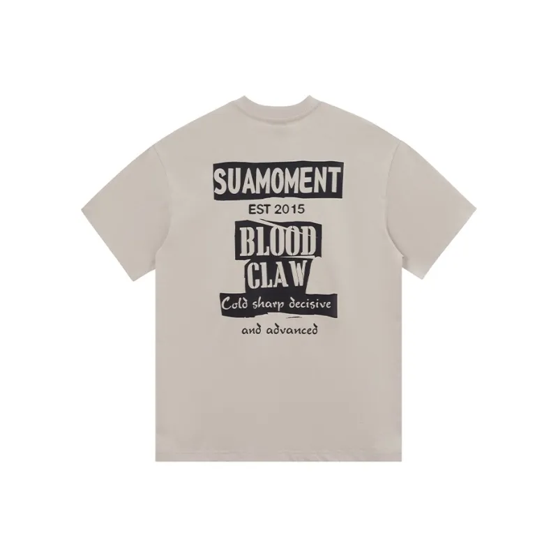 Suamoment Casual Loose Fit T Shirt With Half Sleeves Unisex-8