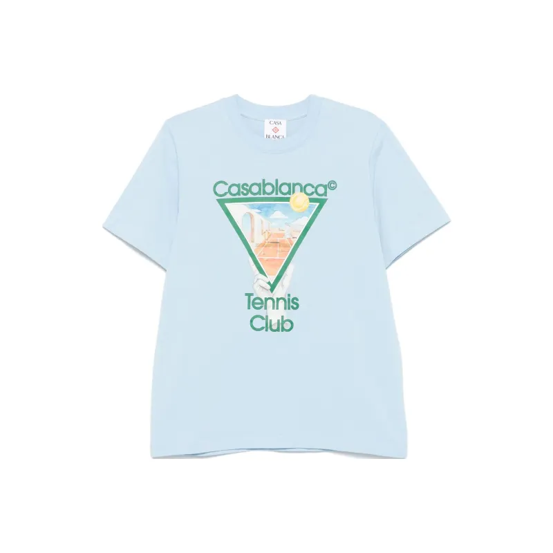 CASABLANCA Metaphysical Tennis Icon Printed T Shirt-0