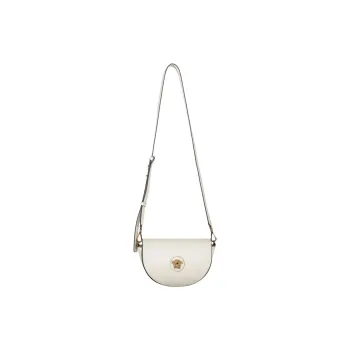 FANSIZHE Calfskin Saddle Bag Crossbody Bag Women's White