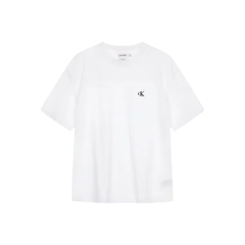 CALVIN KLEIN T Shirt Summer Men's White