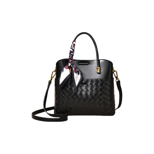 Versman PU Elegant Noble Briefcase Shopping Bag Regular Women's Classic Black
