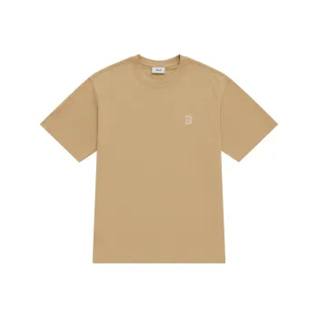 MLB Boston Red Sox Basic Collection SS25 T Shirt Unisex Light Beige Yellow