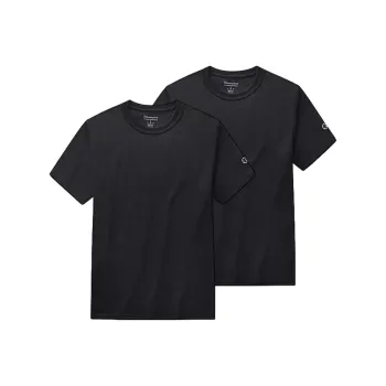 Champion T Shirt Unisex 2 Pack Black