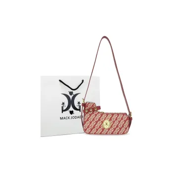 MACK JODAER Synthetic Leather Shoulder Bag Regular Women's Red