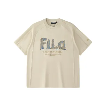 FILA FUSION T Shirt Men's Spring Buckwheat