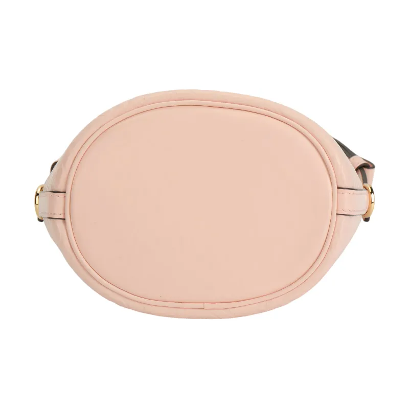 TORY BURCH T Monogram Leather Bucket Bag, Shoulder Bag, Crossbody Bag, Handbag Mini Women's Pink-3