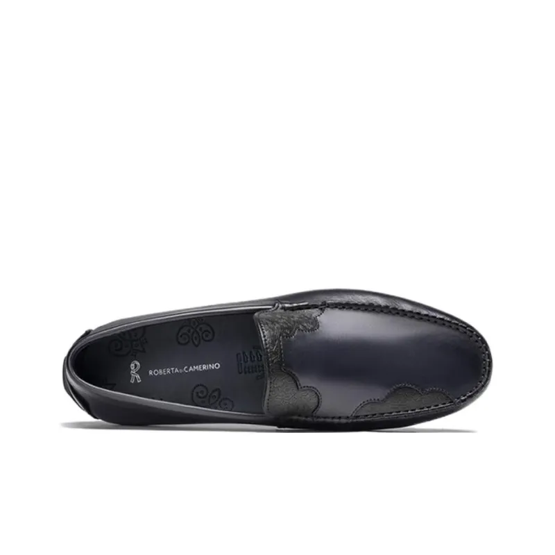 ROBERTA DI CAMERINO Florence Collection Loafers 2cm Men's Black-3