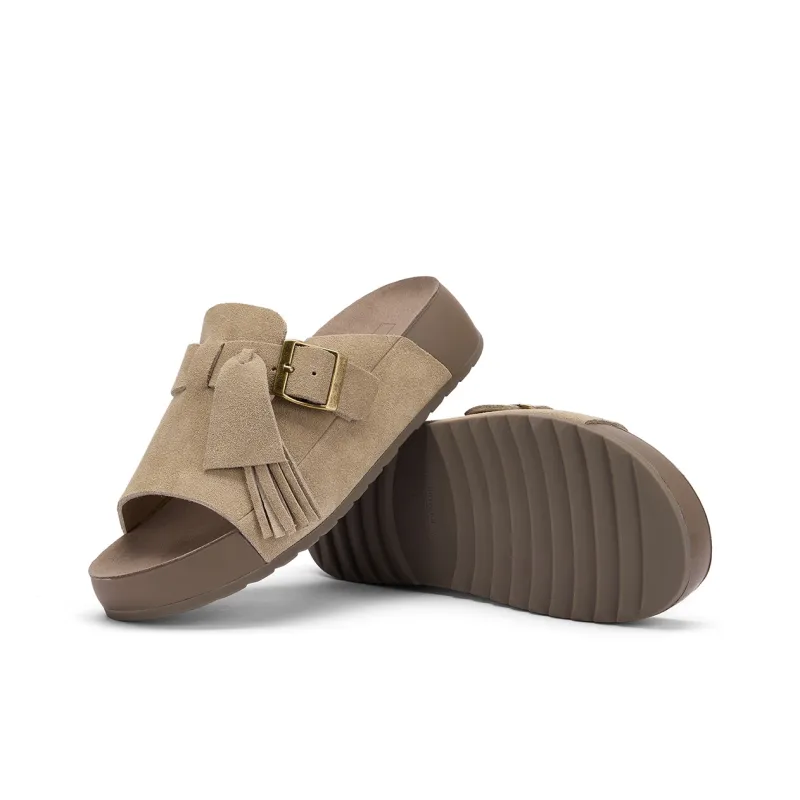 Hotwind Pinecone Grey Series Quiet Slide Slippers Women's-9