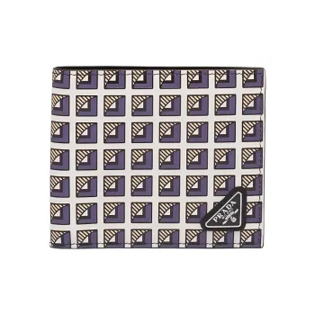 PRADA Leather Wallet Men's Multicolor