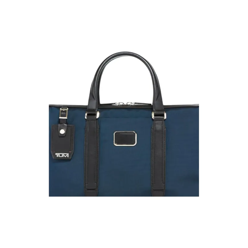 TUMI Nylon One Shoulder Crossbody Laptop Bag Portable Briefcase Medium Size Men's Marine Blue-3