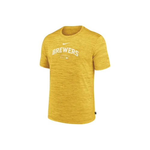 Nike Milwaukee Brewers Authentic Collection Practice Velocity Men's Nike Dri FIT Mlb T Shirt