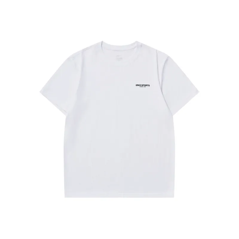 Erke Comprehensive Training Collection Sports Lifestyle Collection T-Shirt Men's True White-0