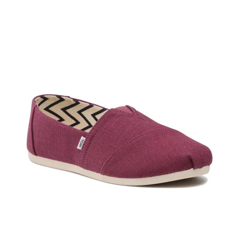 Toms Alpargata Casual Single Shoes Women's Dark Red-2