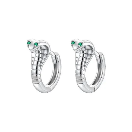 JKEM Titanium Steel Zircon Earrings Unisex
