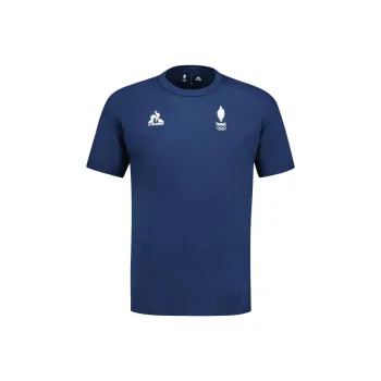 Le Coq Sportif Paris Olympic Games Series SS24 T-Shirt Équipe De France Homme T-Shirt Men's Blue