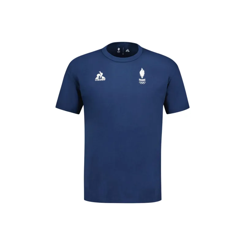Le Coq Sportif Paris Olympic Games Series SS24 T-Shirt Équipe De France Homme T-Shirt Men's Blue-0