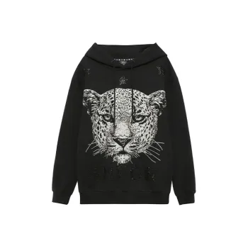 TCH Sweatshirts Unisex Black With Silver Logo