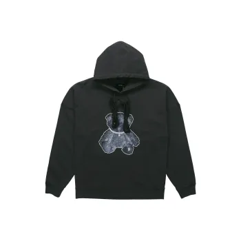 WE11DONE Pearl Necklace Teddy Hoodie