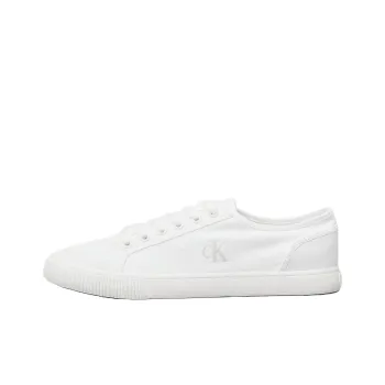 CKJ CALVIN KLEIN JEANS Low Top Canvas Shoes Men's White