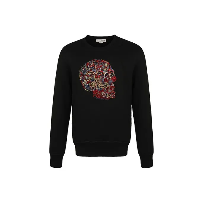 Alexander McQueen Sweatshirts Men Black-0