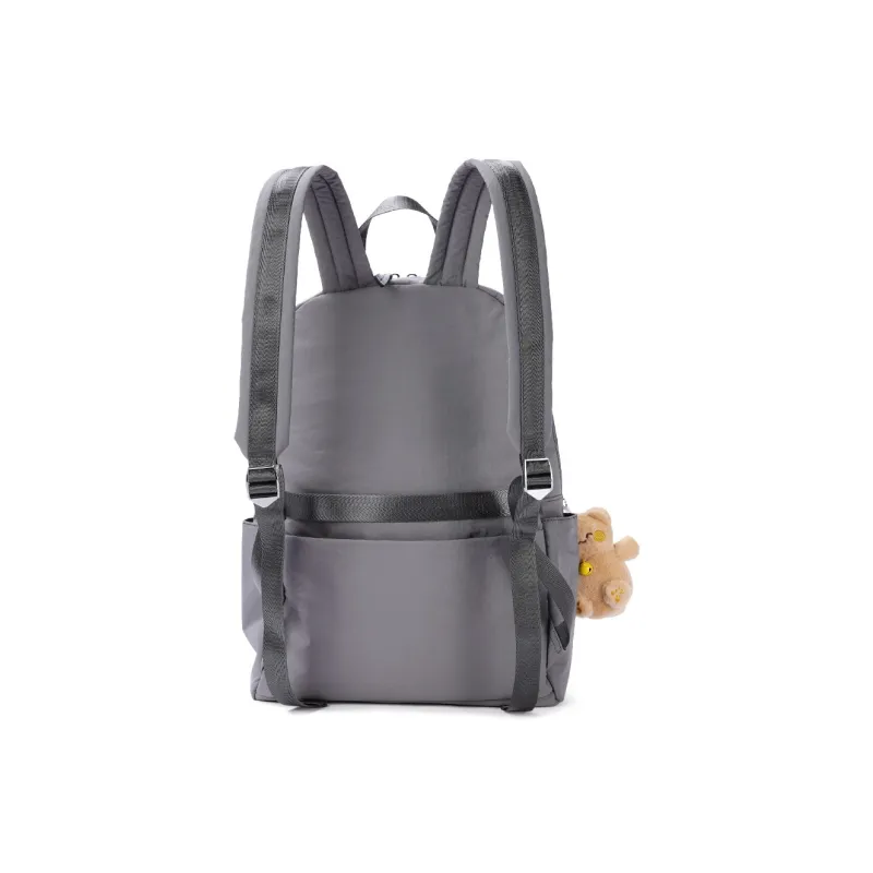 Dubaolu Fabric Backpack Large Size Unisex Black/Khaki/Gray-17