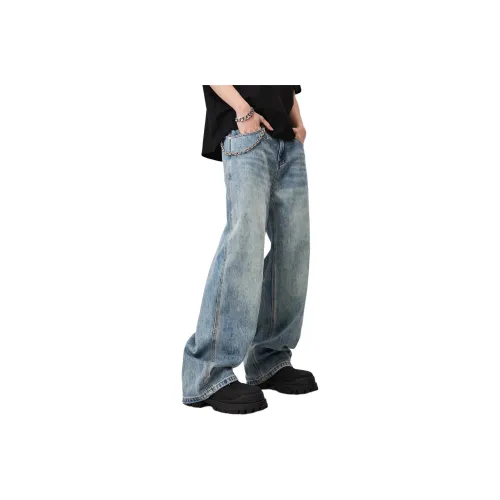 ALL IN Jeans Mens Elegant Apricot's Cloisonne Blue