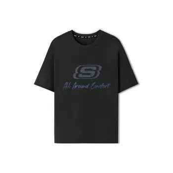 Skechers T Shirt Unisex Carbon Black