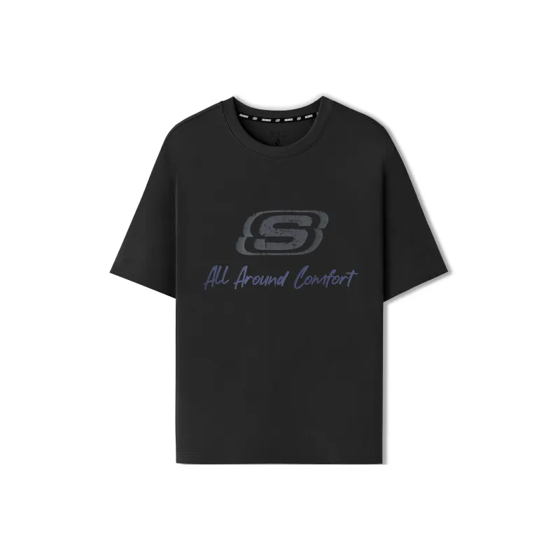 Skechers T Shirt Unisex Carbon Black-0