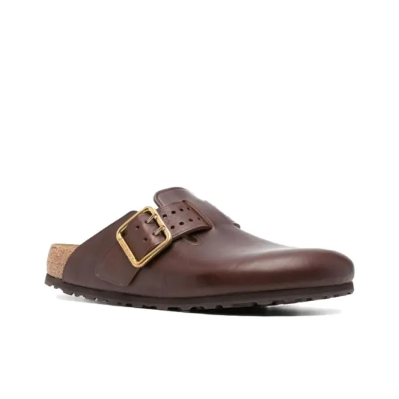 Birkenstock Boston Bold Leather Narrow Fit 'Roast'-1