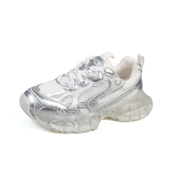 VKOI 1999 Rubber Sole Height Increasing Lightweight Slip Resistant Low Top Chunky Sneakers Women's