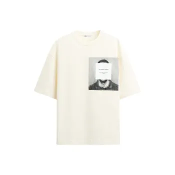 ZARA T Shirt Men's Frosted White