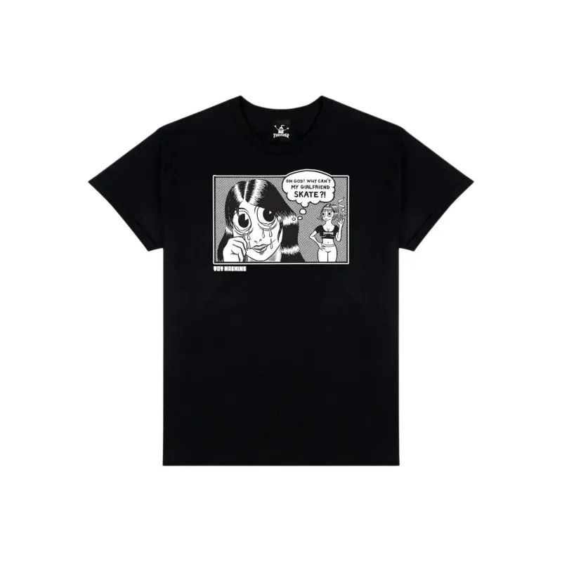 Toy Machine X Thrasher T-Shirts Unisex Black-0
