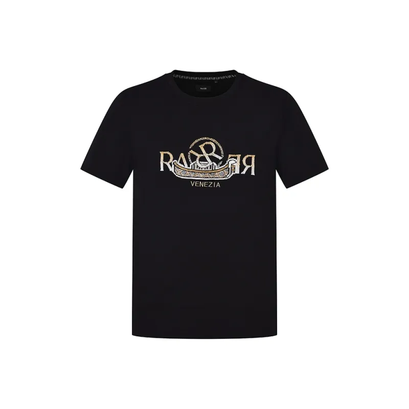 RARE Craft Short Sleeved T Shirts Men's Black-0