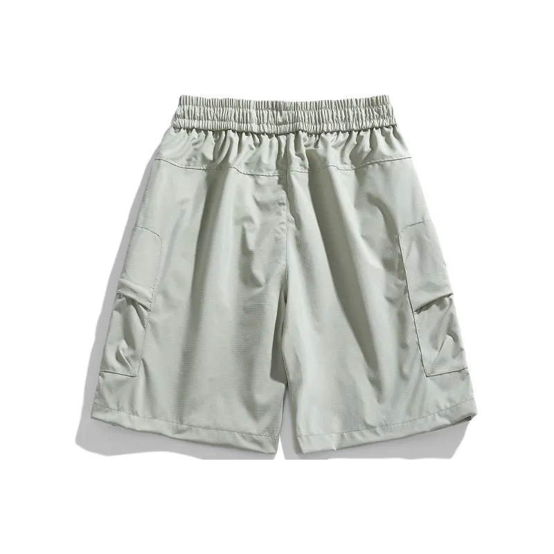 Warrior Huichao Riding The Wind Collection Cargo Shorts Unisex Light Red-26