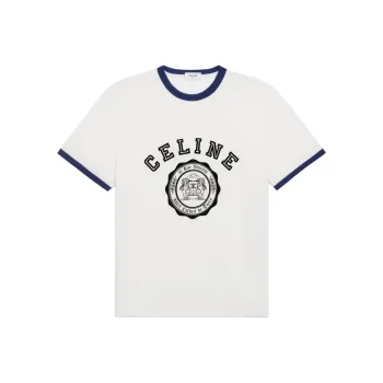 CELINE Blason Loose T shirt In Cotton Jersey
