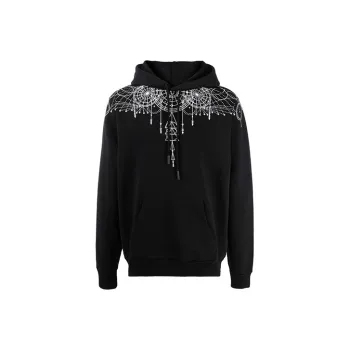 Marcelo Burlon Astral Wings Drawstring Hoodie
