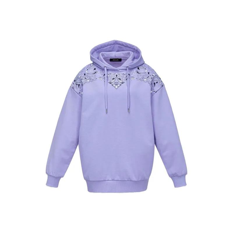 MCM Graphic Printed Drawstring Hoodie-0