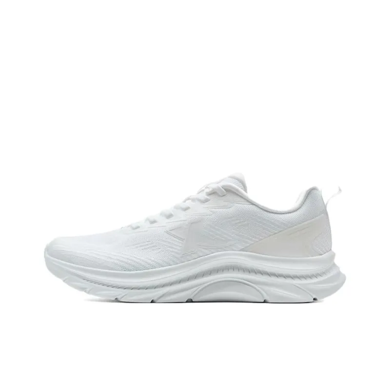 XTEP Coverage Cushioning Low Top Casual Running Shoes Men's Classic White-0