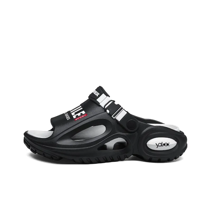 Yalu Preferred EVA Cut Out Slip Resistant Abrasion Resistant Slide Slippers Unisex-12