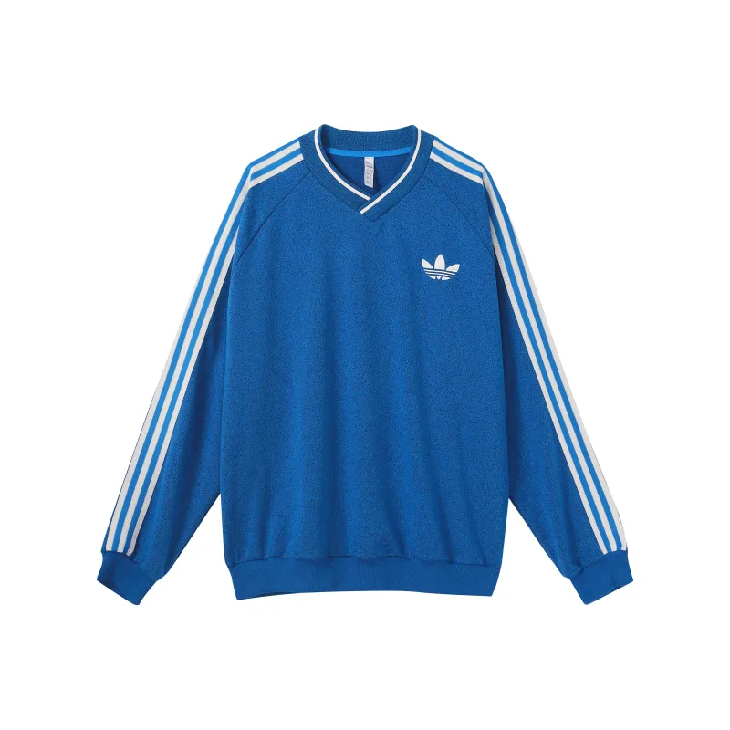 Adidas Originals SS23 Adicolor 70s Retro Series Sweatshirts Men Blue-0