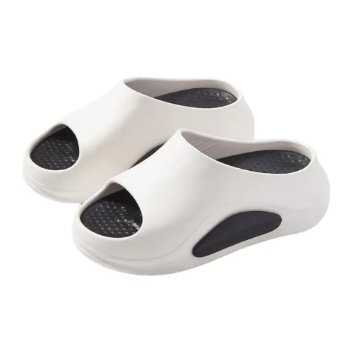 SHEGOTO Platform 2025 Summer Two Tone Slippers Height Increasing Home Indoor Soft Sole Slippers Unisex