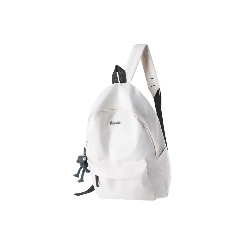 Caramella Nylon Backpack Unisex Black/White/Burgundy-20