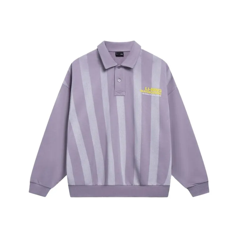 LINING Skateboard Sweatshirts Unisex Smoky Gray Mauve-0