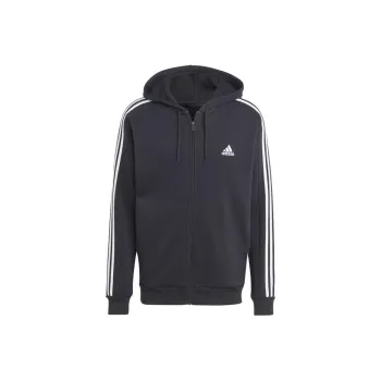 Adidas Free Shipping With AdiClub Essentials Fleece 3 Stripes Full Zip Hoodie