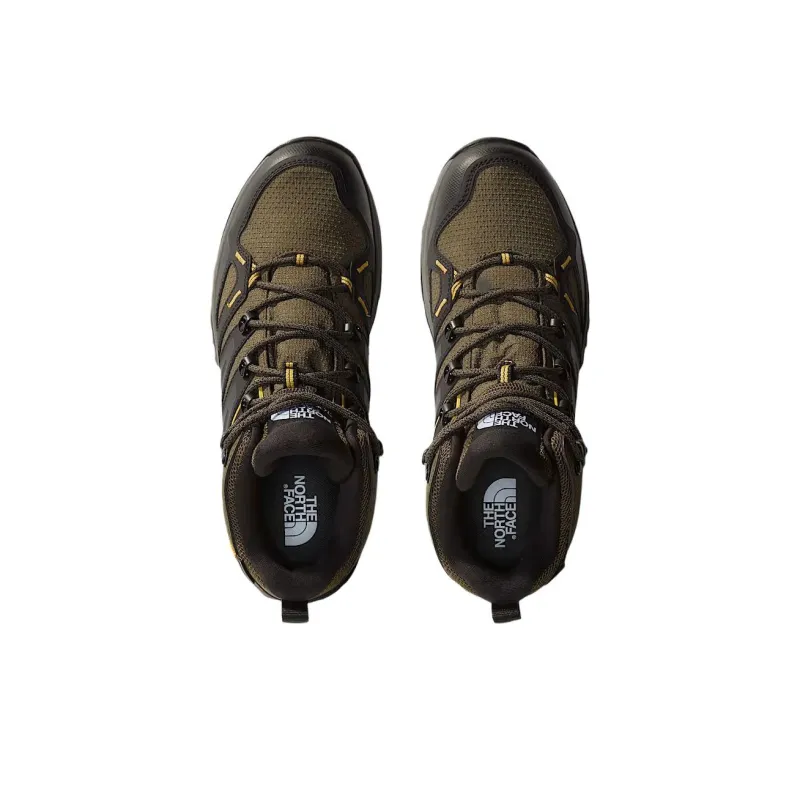 THE NORTH FACE Hedgehog Series Breathable And Waterproof Short Outdoor Boots Men's Green Black-4