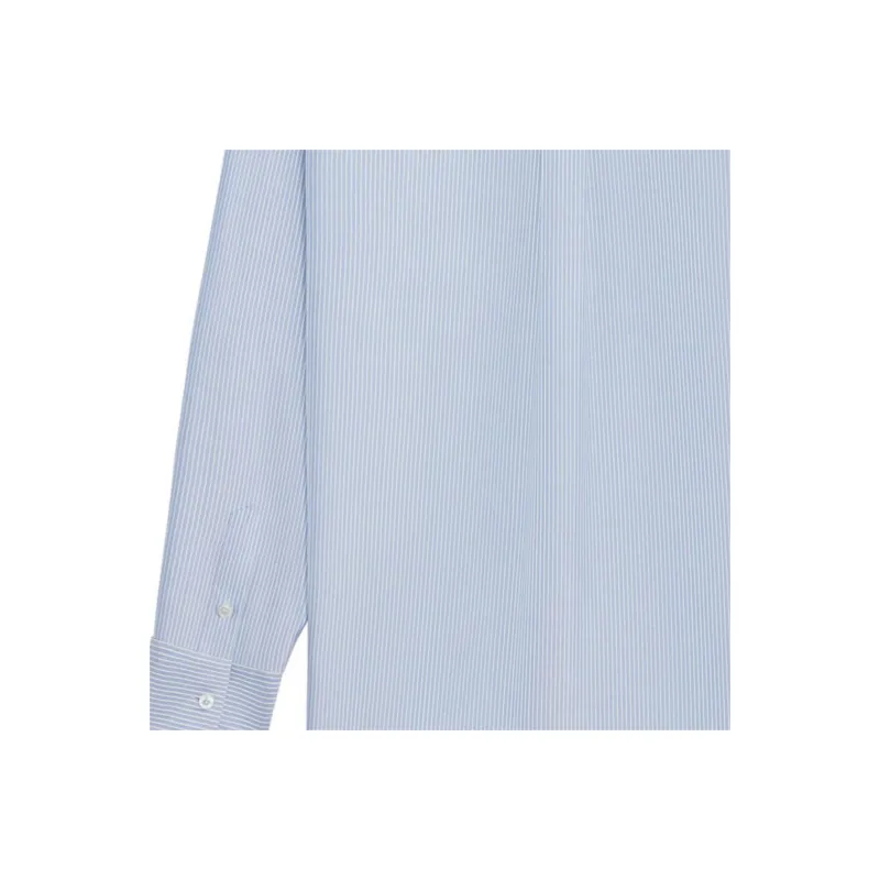 CELINE Tomboy Logo Embroidered Striped Shirt-2