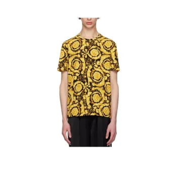 VERSACE Barocco Printed Crewneck T Shirt